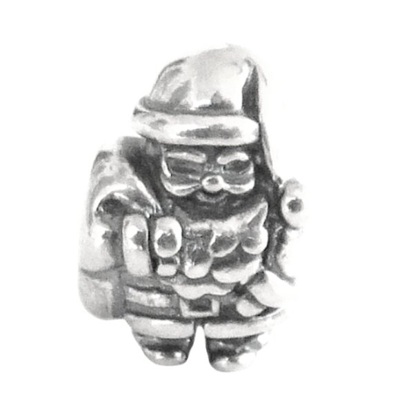 Pandora Father Christmas Santa Claus SS .925 Charm 790852 - Picture 2 of 6
